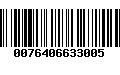 Código de Barras 0076406633005