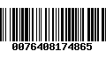 Código de Barras 0076408174865