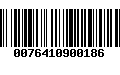 Código de Barras 0076410900186