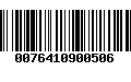 Código de Barras 0076410900506