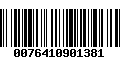 Código de Barras 0076410901381