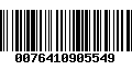 Código de Barras 0076410905549