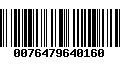 Código de Barras 0076479640160