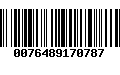 Código de Barras 0076489170787