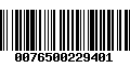 Código de Barras 0076500229401