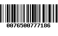 Código de Barras 0076500777186