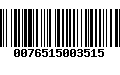 Código de Barras 0076515003515