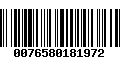 Código de Barras 0076580181972