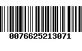 Código de Barras 0076625213071