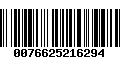 Código de Barras 0076625216294