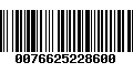 Código de Barras 0076625228600