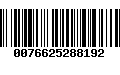 Código de Barras 0076625288192