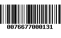 Código de Barras 0076677000131