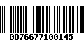 Código de Barras 0076677100145