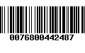 Código de Barras 0076800442487