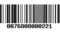 Código de Barras 0076808000221