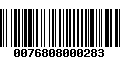 Código de Barras 0076808000283