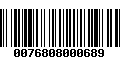 Código de Barras 0076808000689