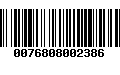 Código de Barras 0076808002386