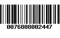 Código de Barras 0076808002447