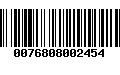 Código de Barras 0076808002454