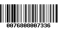 Código de Barras 0076808007336