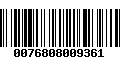 Código de Barras 0076808009361