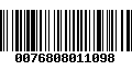 Código de Barras 0076808011098