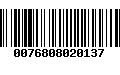 Código de Barras 0076808020137