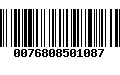 Código de Barras 0076808501087