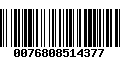 Código de Barras 0076808514377