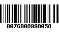 Código de Barras 0076808990058