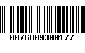 Código de Barras 0076809300177