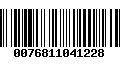 Código de Barras 0076811041228