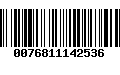 Código de Barras 0076811142536