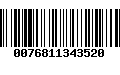 Código de Barras 0076811343520