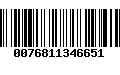 Código de Barras 0076811346651