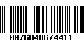 Código de Barras 0076840674411