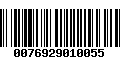 Código de Barras 0076929010055