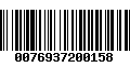 Código de Barras 0076937200158