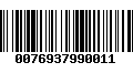 Código de Barras 0076937990011