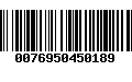 Código de Barras 0076950450189