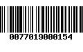 Código de Barras 0077019000154