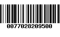 Código de Barras 0077028209500