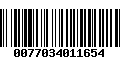 Código de Barras 0077034011654