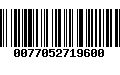 Código de Barras 0077052719600