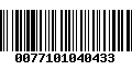 Código de Barras 0077101040433