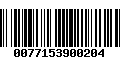 Código de Barras 0077153900204