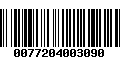 Código de Barras 0077204003090