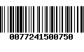 Código de Barras 0077241500750